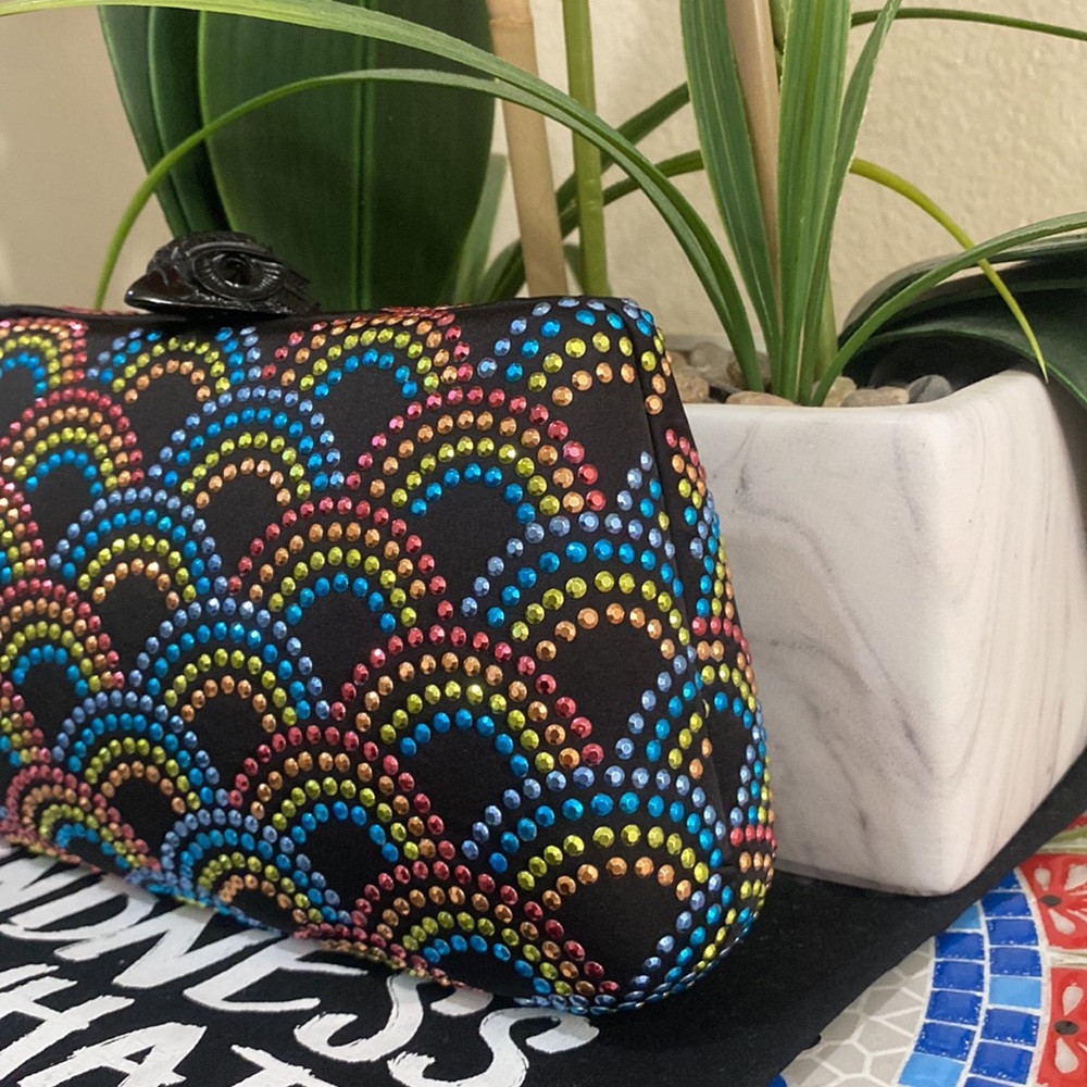 Kurt Geiger Rainbow Crystal Clutch - Picture 5 of 13
